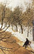 Vasily Surikov Boulevard Zubov in Winter oil painting artist